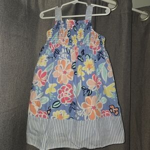 Gymboree Floral Striped Kids Dress